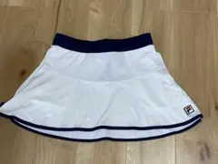 FILA ❤️フレアスカート M ホワイト/ネイビー