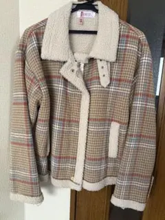 フリース ライダース風 ボアジャケット 韓国