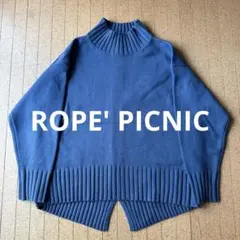 セーター ニットROPE' PICNIC ロペピクニック ネイビーブルー 紺色