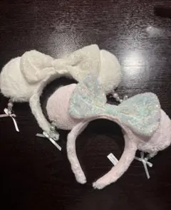 ディズニー　冬カチューシャ　2色セット