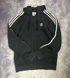 adidas アディダス パーカー フルジップ トレフォイル スリーライン