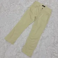 NEWYORKER EDWIN パンツ S イエロー 日本製 ストレッチ