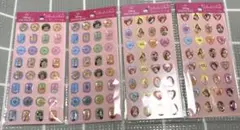 ディズニープリンセス ストーンシール　2種類×2枚　4枚セット