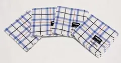 未使用 renoma チェック柄ハンカチ 4枚セット レノマ