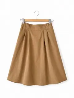 BROWNY STANDARD スカート Lブラウン ゴム 無地 シンプルのサムネイル