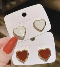 ハートピアス2セット