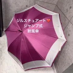 ジルスチュアート❤️傘　大判　ジャンプ　耐風傘　長傘　雨傘　新品未使用品のサムネイル