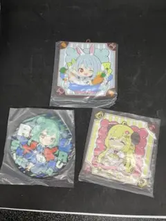 ホロライブ 兎田ぺこら+潤羽るしあ+角巻わため ラバーコースター セット