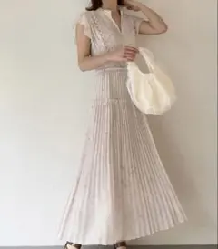 スナイデル プリーツロングワンピース タイダイ柄 大理石 - メルカリ