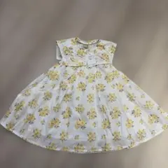 プティマインフラワープリント ワンピース 80cm