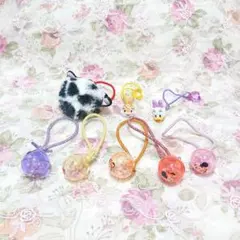 BE0623ディズニー　ヘアゴム8点セット　ミッキー　ミニー　ミスバニー◎