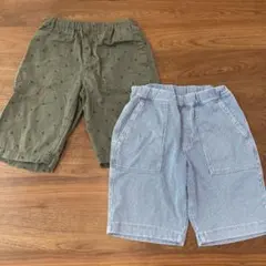 ハーフパンツ2点セット 【GU 140㎝】【ユニクロ 130㎝】 男の子