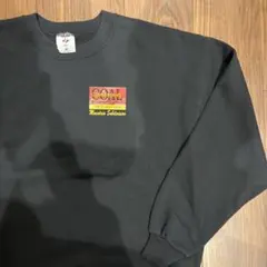 90s USA製 JERZEES 企業系スウェット Zタグ ブラック 黒 XL