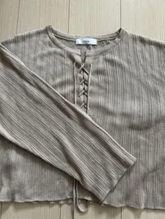 【Discoat】ベージュニット　フリーサイズ