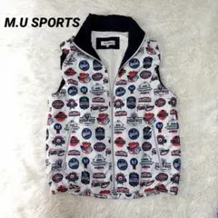 空調服 muta MARINE 総柄 ベスト ホワイト ネイビー レディース - メルカリ