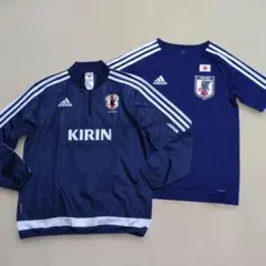 アディダス サッカー 日本代表 ピステ＆ユニフォーム 150 160 2点セット