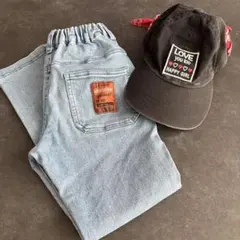 【２点セット】デニムとキャップ　130cm