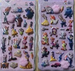 ◆海外製◆ 3D立体シール 肉球シール2枚セット