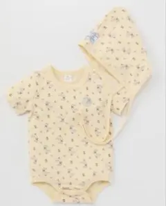 cottoli ことり　コトリ　イエロー　あひる　80cm ロンパース