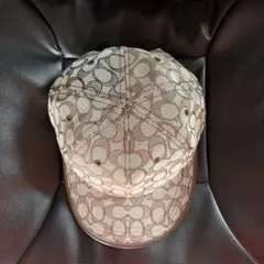 COACH シグネチャー ベースボールキャップ ブラウン