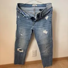 ZARA WOMAN ザーラ ダメージ加工 スキニージーンズ USA2