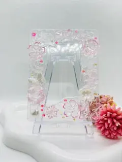 B8 ピンク　ホイップデコ　トレカケース　硬質ケース　推し活　推し色　フラワー