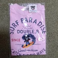 DOUBLE.B ピンク Tシャツ サーフィンデザイン