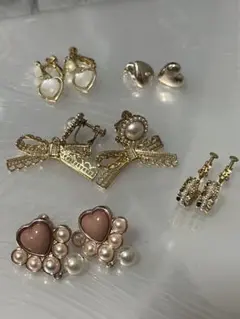 ゴールド イヤリング 5点 セット 地雷系 量産型 ガーリー