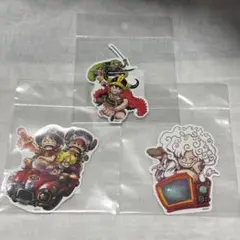 ONE PIECE ダイカットステッカー ルフィ ニカ ゾロ サンジ チョッパーのサムネイル