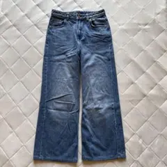 H&M ワイドハイデニム 36 デニムブルー