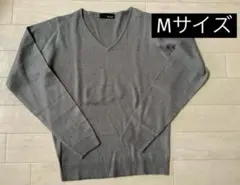 Re:EDIT Vネックニット グレー M