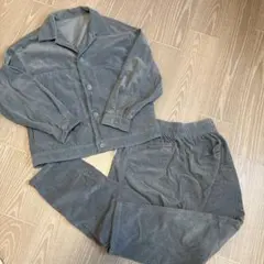 GU メンズ　コーデュロイ セットアップ　ジャケットMパンツM ブルー　デニム