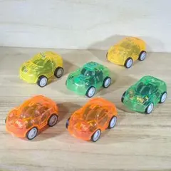クリアカラー プルバックカー 6台セット