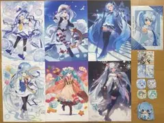 雪ミク一番くじ　イラストボード6種　K賞ラバーチャーム4種 など色々(^ ^)