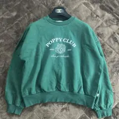 POPPY LACE ZIP SWEAT SHIRT あさぎーにょ スウェット POPPY LACE ZIP SWEAT SHIRT あさぎーにょ スウェット