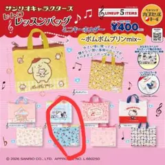 サンリオキャラクターズ レトロレッスンバッグ⭐ポチャッコ