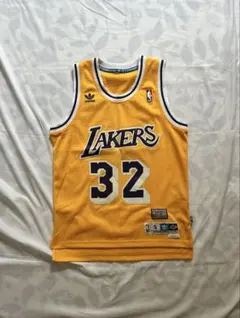 NBA レイカーズ 32番 マジックジョンソン ユニフォーム Sand-Knit
