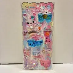 正規品 キラリンウォーターシール　キャンディツインズ　 ストーンつき　うさぎ