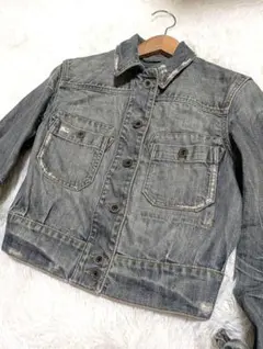 ラルフローレン 00s デニムジャケット Gジャン M ダメージ古着ヴィンテージ