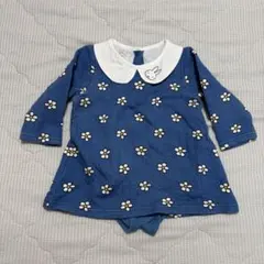 ミッフィー　花柄ロンパース