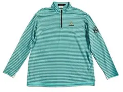le coq sportif ルコックゴルフ　ターコイズ ストライプ シャツLL