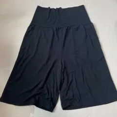 犬印本舗　黒 マタニティハーフパンツ　黒　Mサイズ