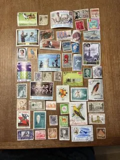 世界　日本　未使用・使用済み混合　切手　50枚　セット⑤