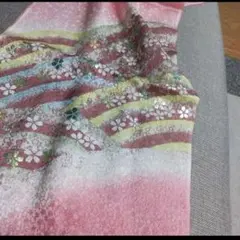 和装　着物　帯揚げ　ピンク
