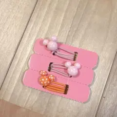 ディズニーリゾート ミッキー 水玉 ヘアゴム