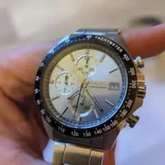 セイコー クロノグラフ 腕時計 アイスブルー