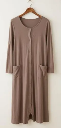 【3/20引越処分】ベルメゾン 2WAY マタニティ パジャマ モカ 授乳 入院