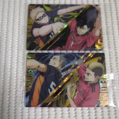 6 ハイキュー ウエハース 黒尾鉄朗 月島蛍 田中龍之介 山本猛虎