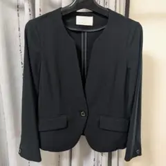 極美品！anySiS セレモニー　ノーカラージャケット ブラック サイズ3