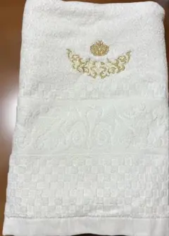 VALEO DEILL バスタオル ホワイト 王冠刺繍のサムネイル